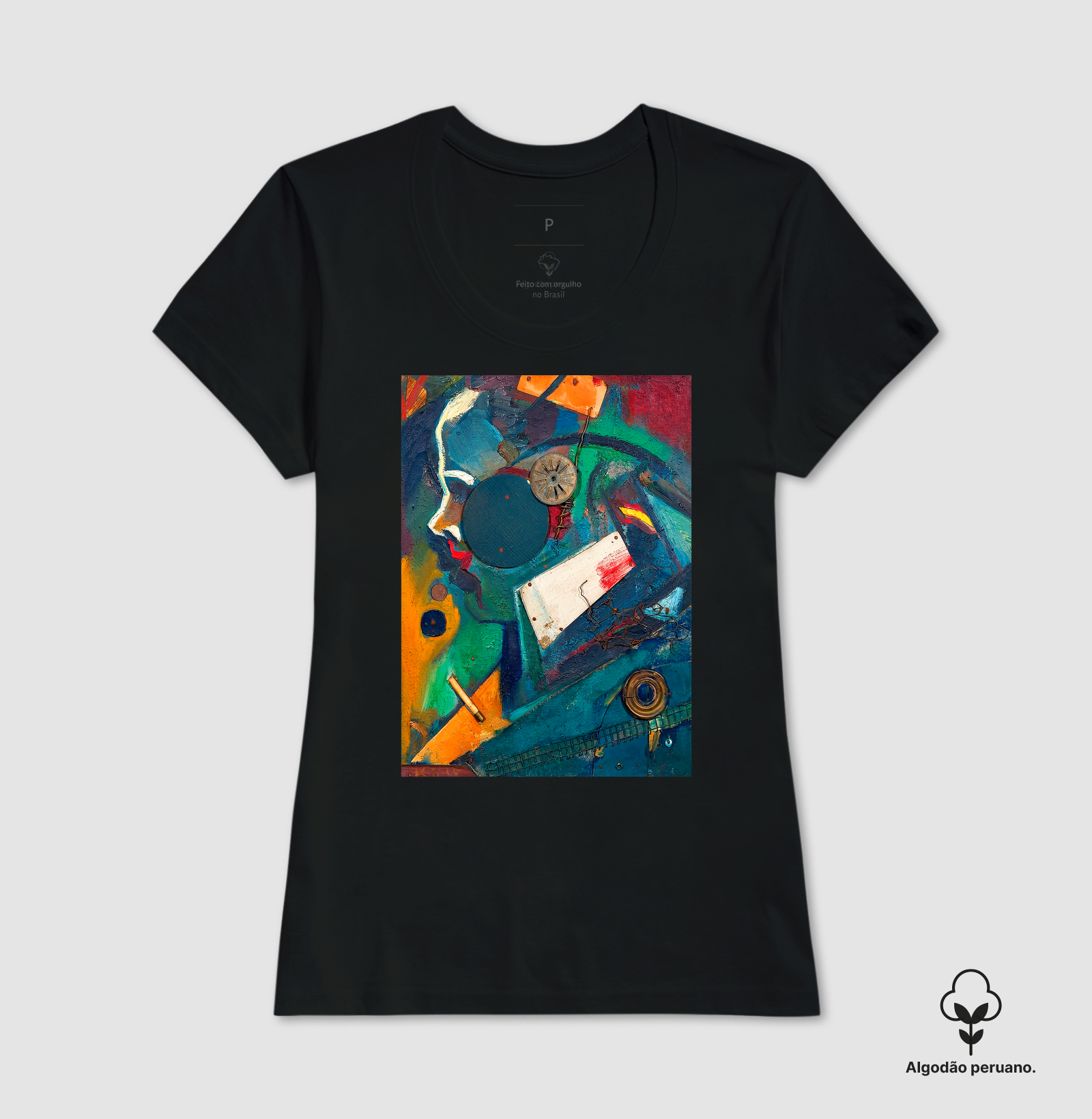 Camiseta Algodão Peruano Tanguis Kurt Schwitters  - Imagem 8
