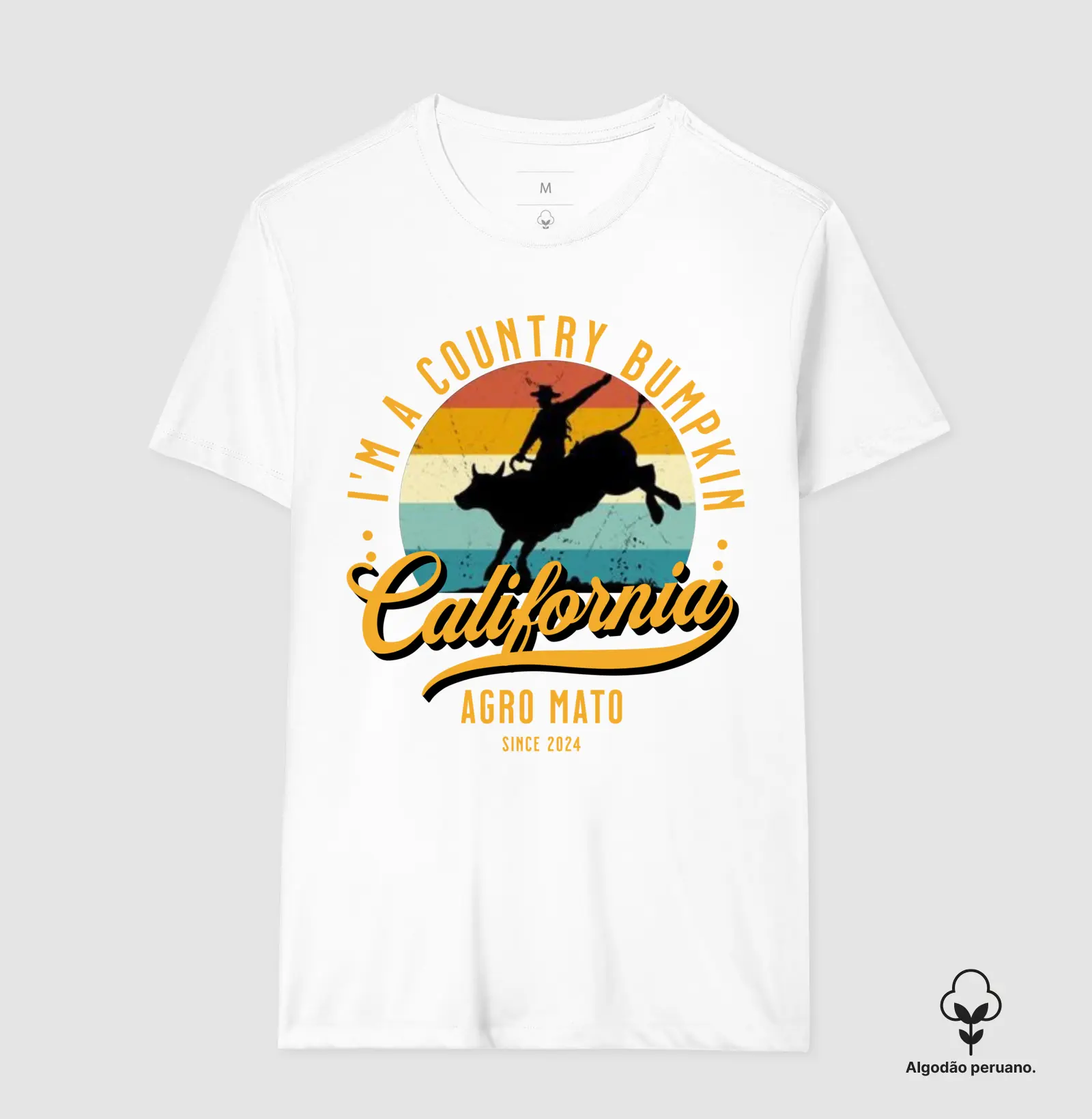 Camiseta Algodão Peruano Country California - Imagem 3