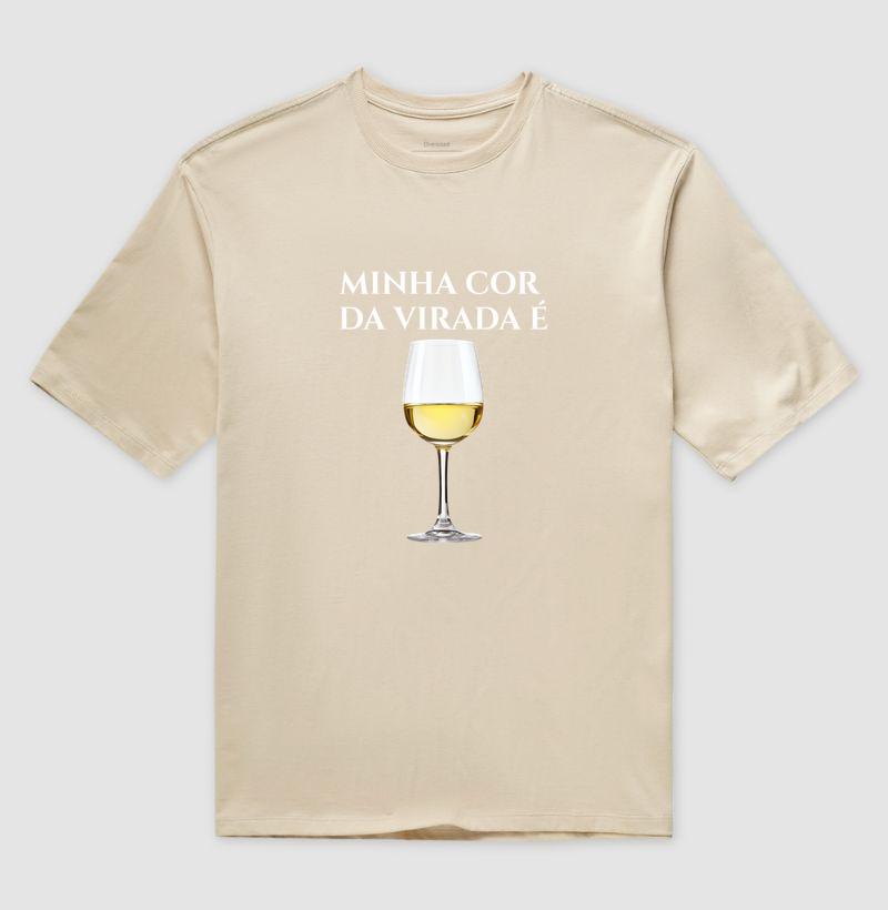 Camiseta Oversized Cor da Virada - Branco - Imagem 4