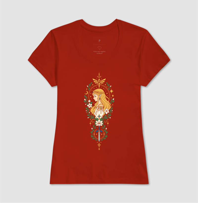 Zelda de Perfil – Moldura Floral - Imagem 7