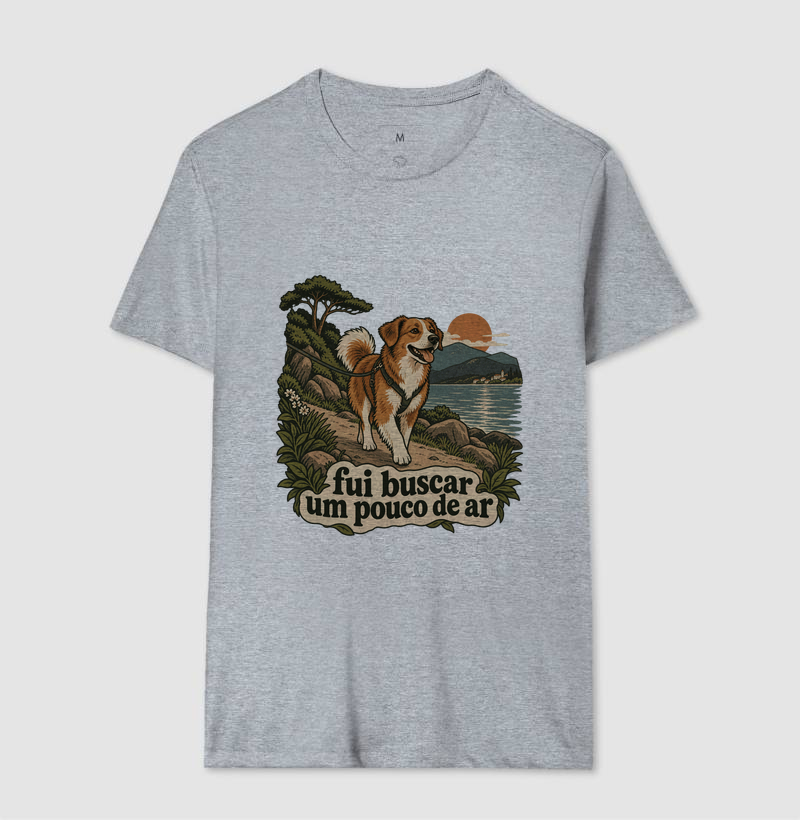 Camiseta Cachorro Natureza "fui buscar um pouco de ar" | Pelo & Pano - Imagem 8