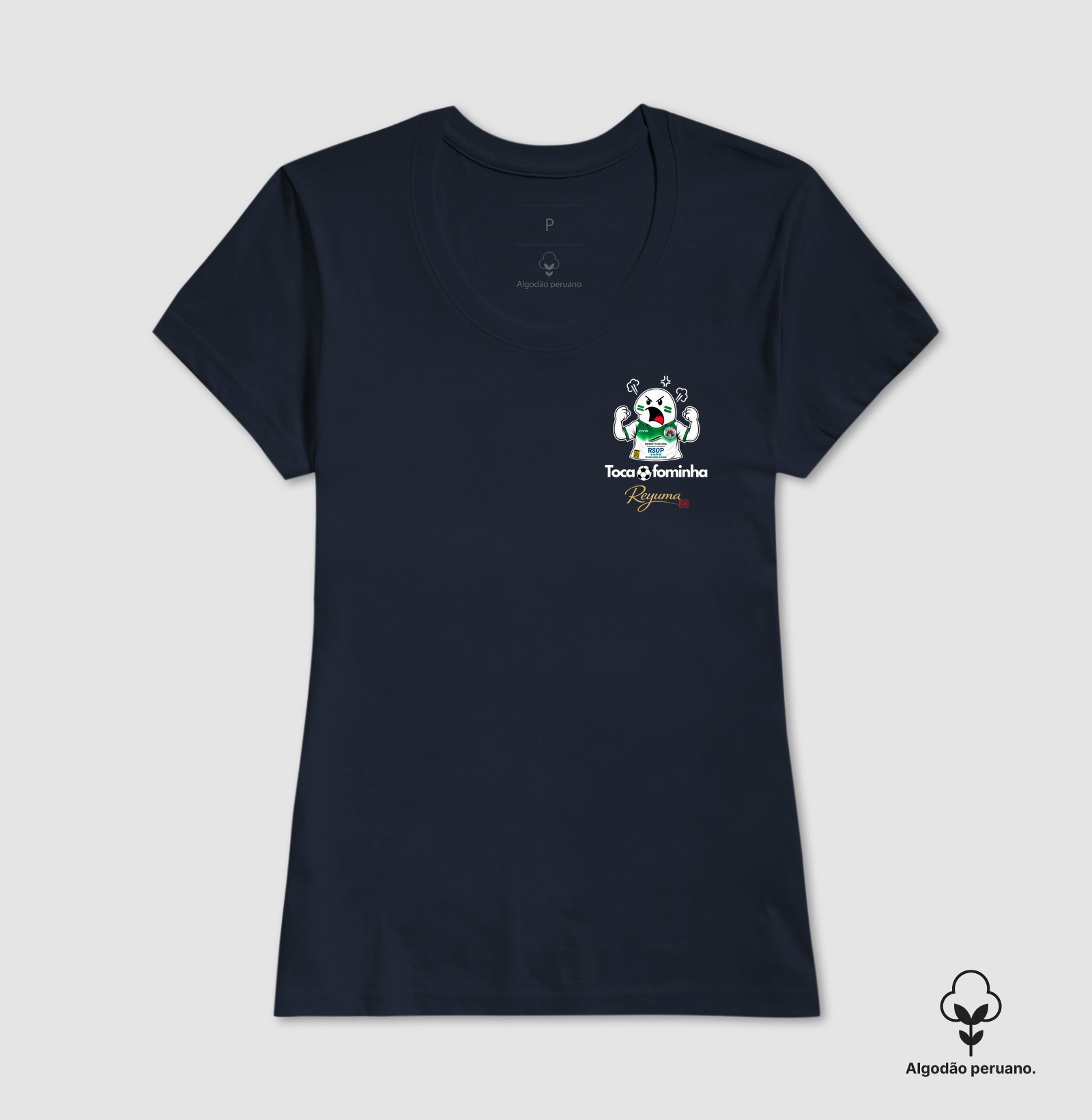 Camiseta Masculina, Feminina, Babylook e Unissex de Algodão Peruano Futebol "Fominha"  - Imagem 6