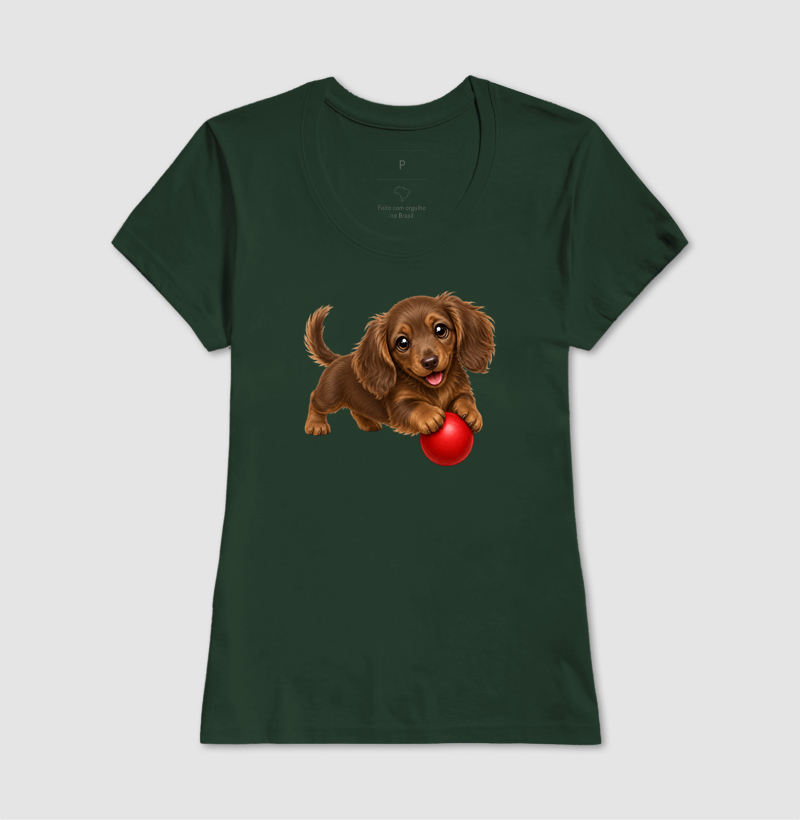 Dachshund Pelo Longo Marrom - Desenho Animado - Imagem 13