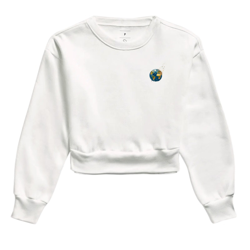 Camiseta Globo Terrestre Avioes Dispersos Bolso | Arte 3D Viagem Mundo Pocket | Colecao Viciados em Viagem - Imagem 3