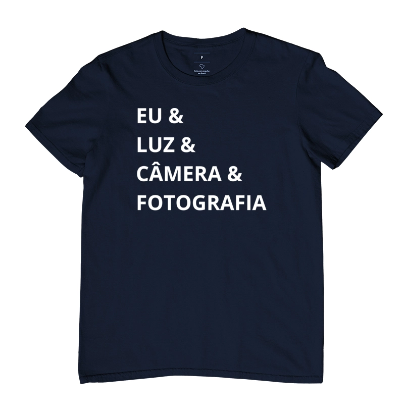 Camiseta eu, luz, câmera e fotografia - Imagem 6