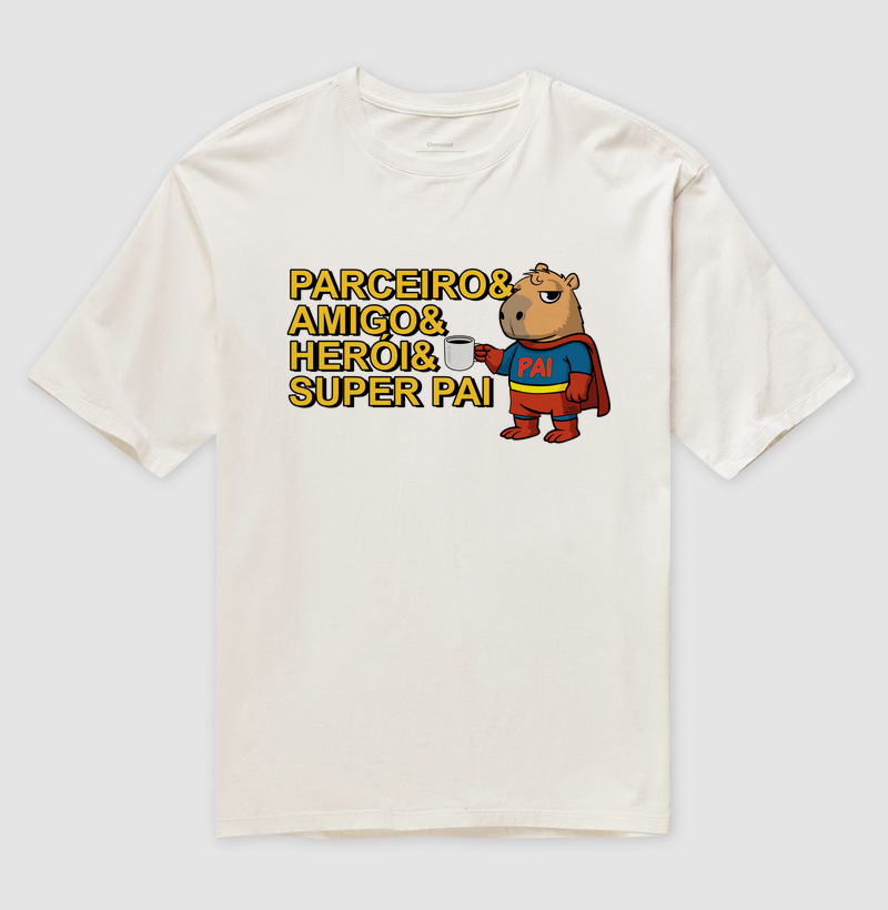 Camiseta Capivara Pai Super - Imagem 4