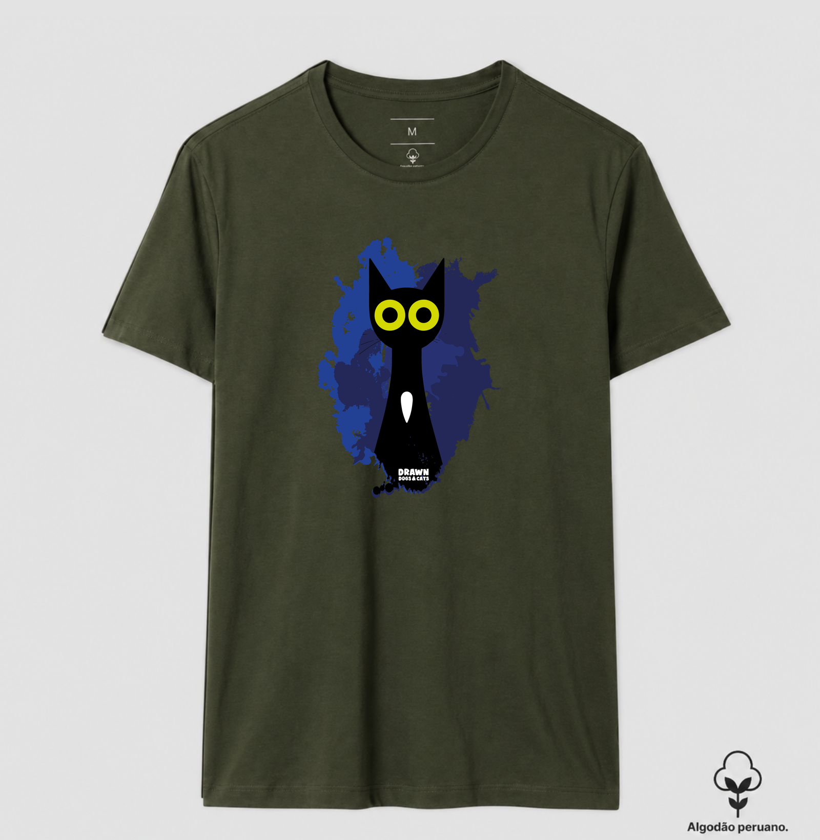 Gato preto com fundo azul - Imagem 5