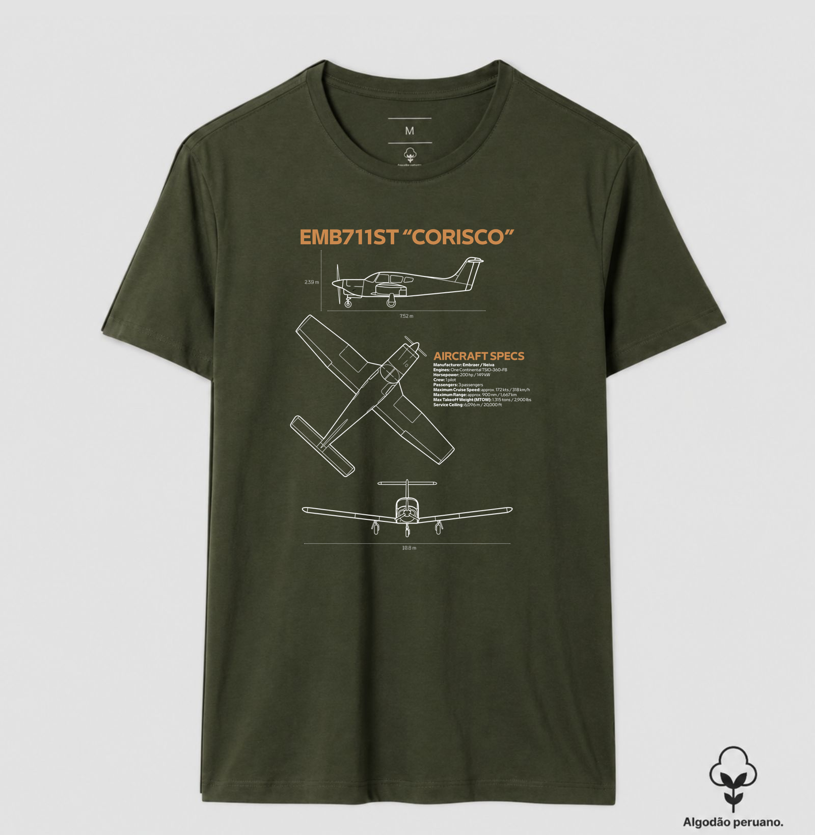 EMB 711ST "Corisco" | Blueprint - Imagem 9