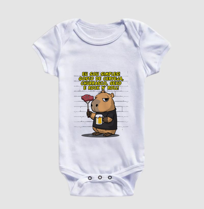 Camiseta Capivara rock simples - Imagem 3