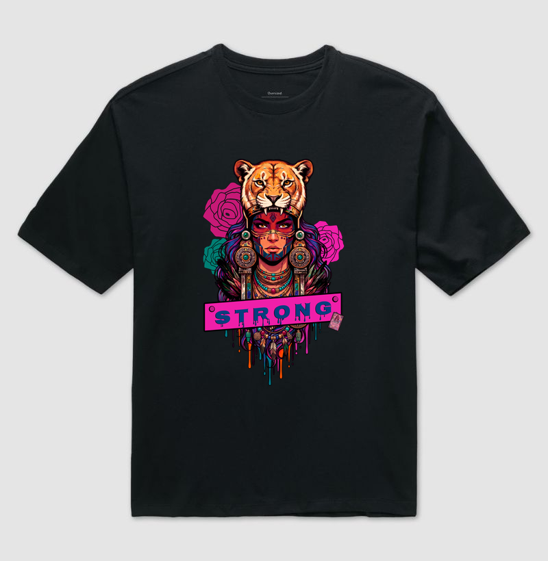 Camiseta Oversized Strong | Gizé — Aion Abstract - Imagem 4
