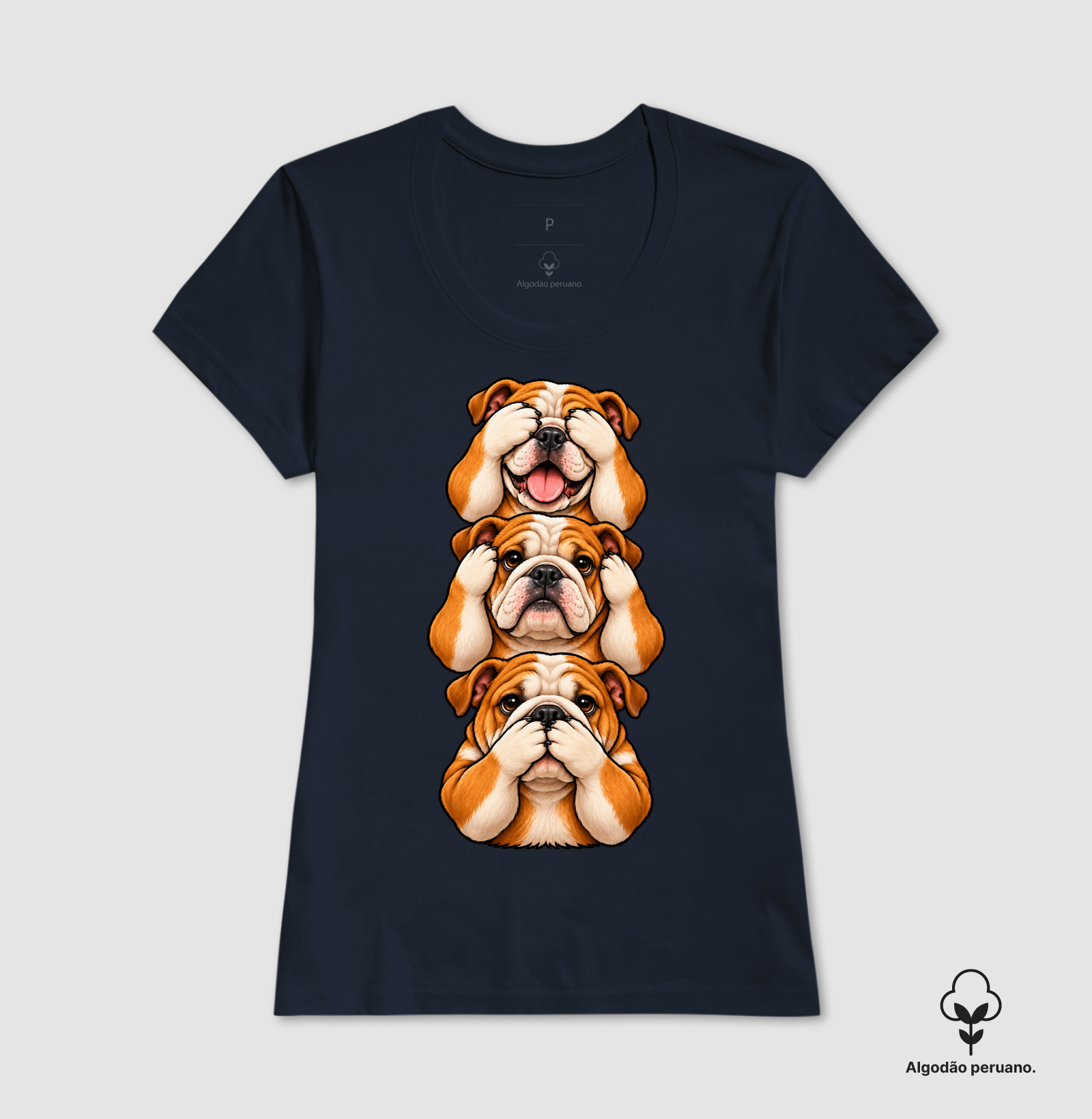 Ver, Ouvir e Falar versão Bulldog (minimal) - Imagem 7
