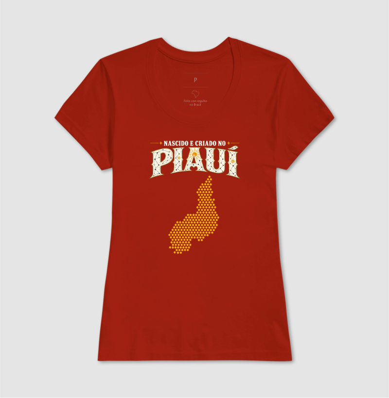 Camiseta Nascido e Criado no Piauí | OxenteWear - Imagem 7