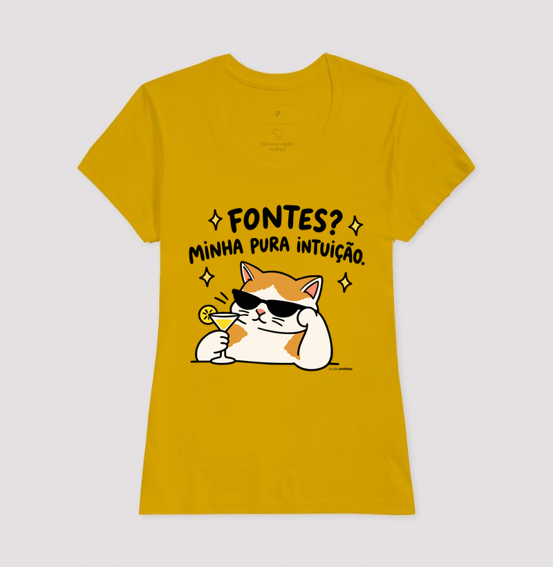 Camiseta Fontes? Minha Pura Intuição - Imagem 15