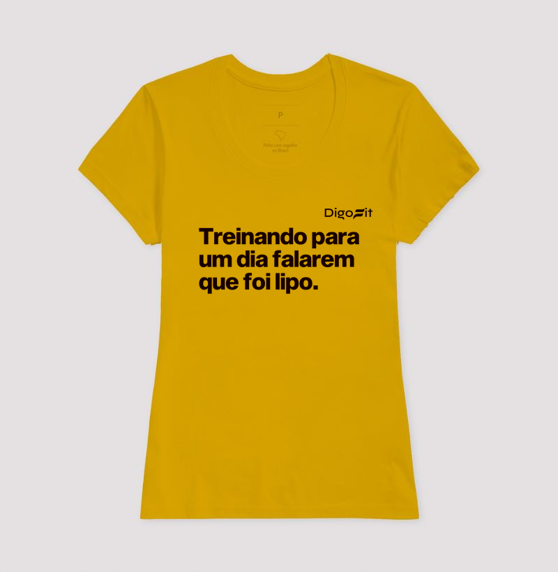 CAMISETA ACADEMIA TREINANDO PARA DIZEREM QUE FOI LIPO - Imagem 15