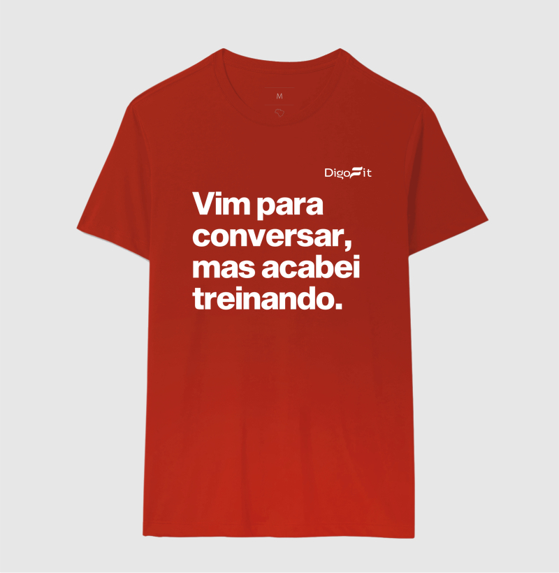 CAMISETA ACADEMIA VIM PARA CONVERSAR - Imagem 10