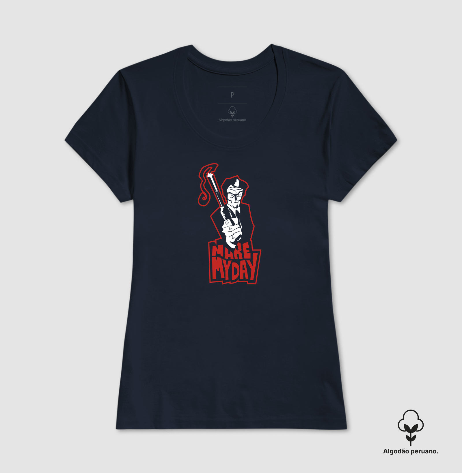 Camiseta Algodão Peruano Faça o meu dia - Imagem 6