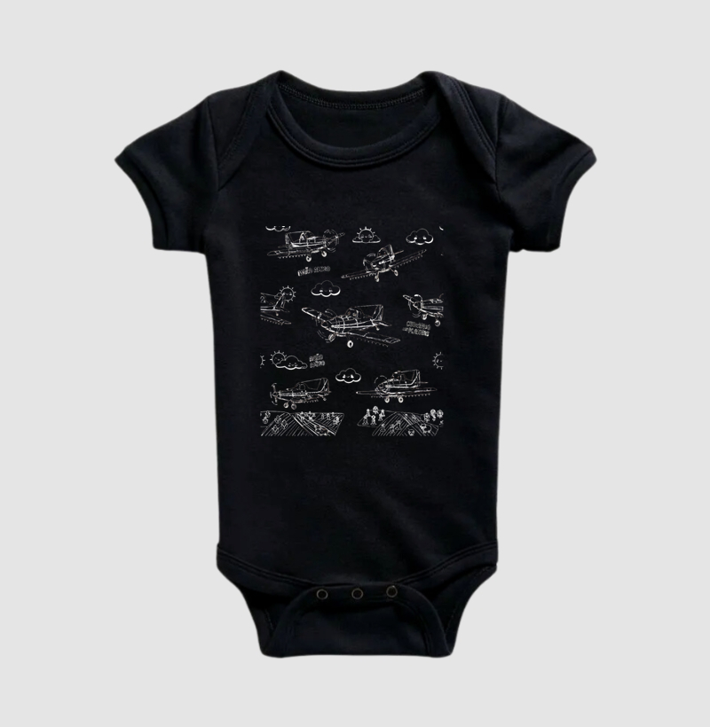 Body Infantil Estampa Aviõezinhos do Campo - Imagem 5