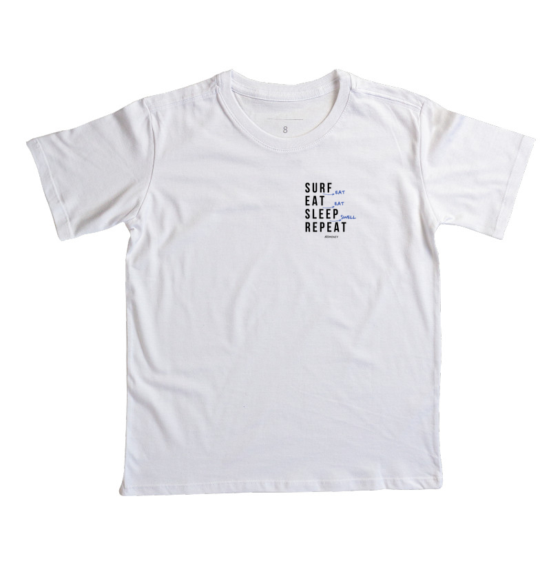 Camiseta Infantil Surf (Eat). Eat. Sleep. Repeat. - Imagem 3
