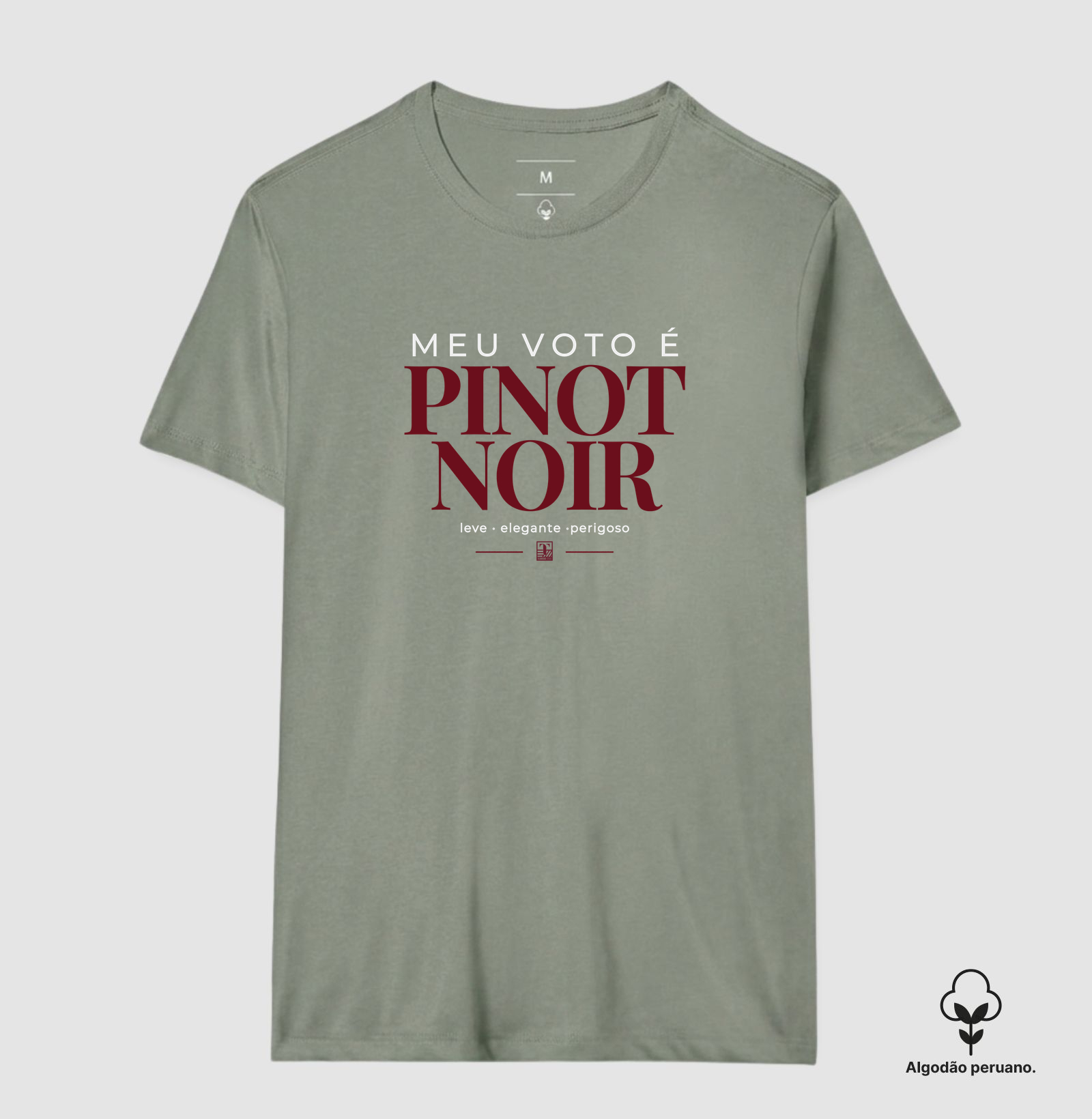 Camiseta “Meu Voto é Pinot Noir” – Wine Minimalista - Imagem 8
