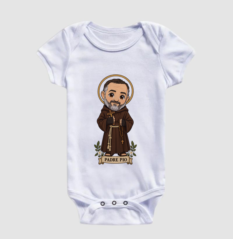 Padre Pio estilo chibi - Imagem 3