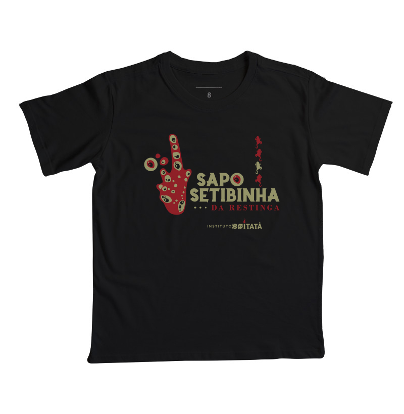 Sapo Setibinha Infantil - Logo em Vermelho e Dourado