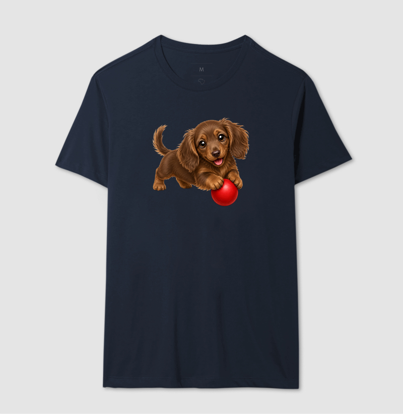 Dachshund Pelo Longo Marrom - Desenho Animado - Imagem 6