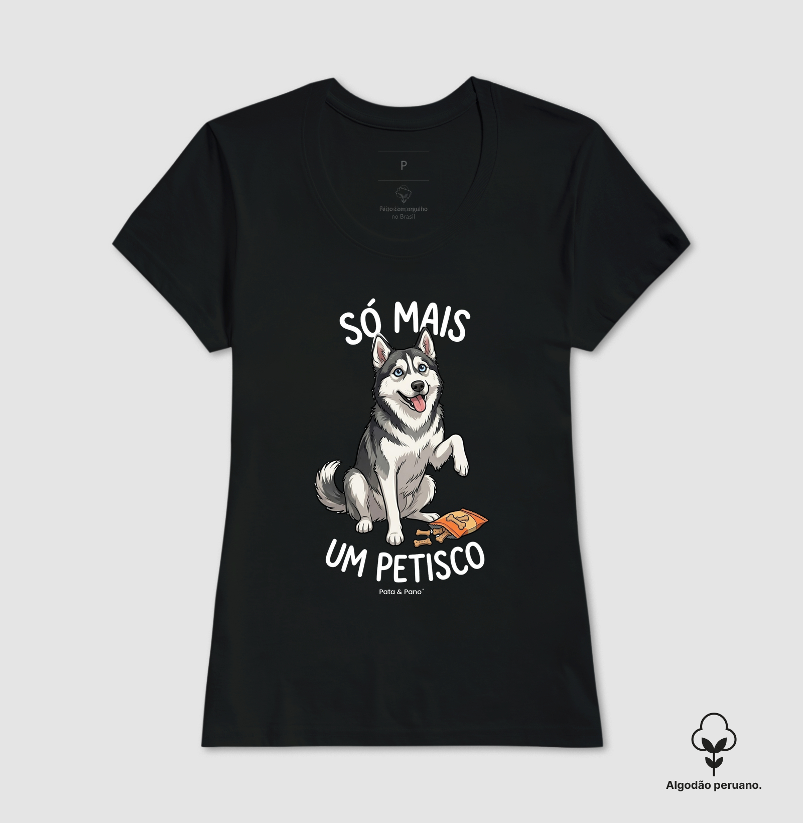 CAMISETA ALGODÃO PERUANO HUSKY PETISCO - Imagem 8