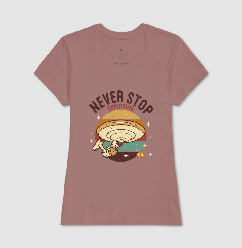 Camiseta Never Stop Exploring - Imagem 7