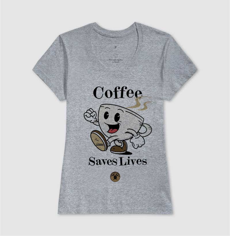 Camisa Café Coffee saves lives  - Imagem 9