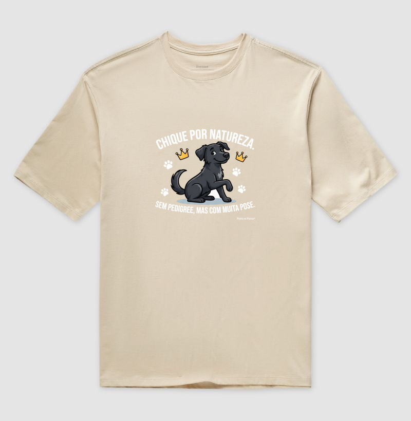 CAMISETA VIRA-LATA PRETO CHIQUE - Imagem 3