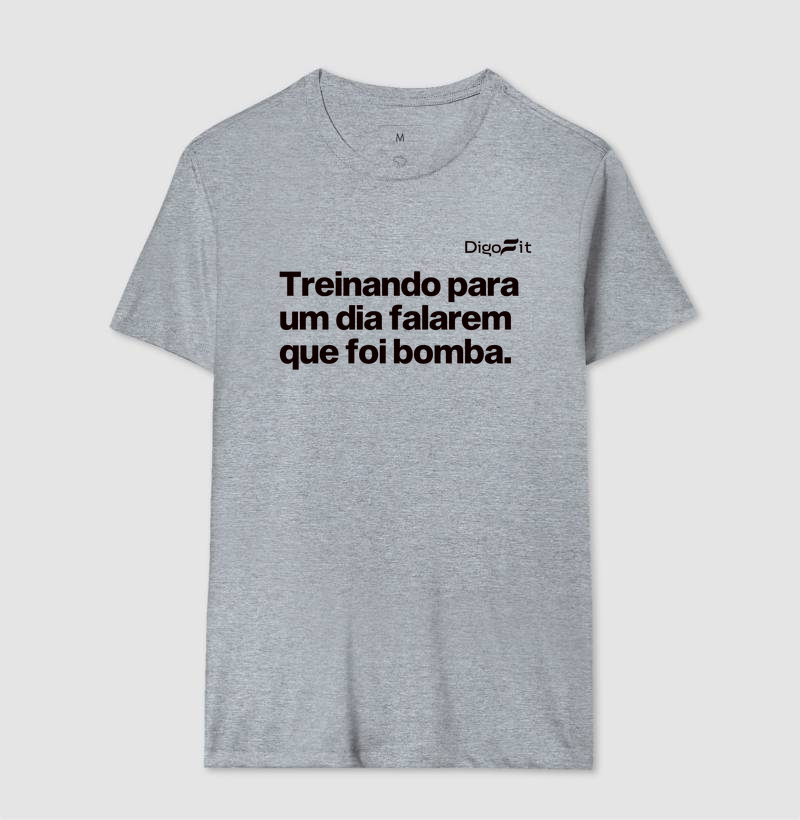 CAMISETA ACADEMIA TREINANDO PARA FALAREM QUE FOI BOMBA - Imagem 8