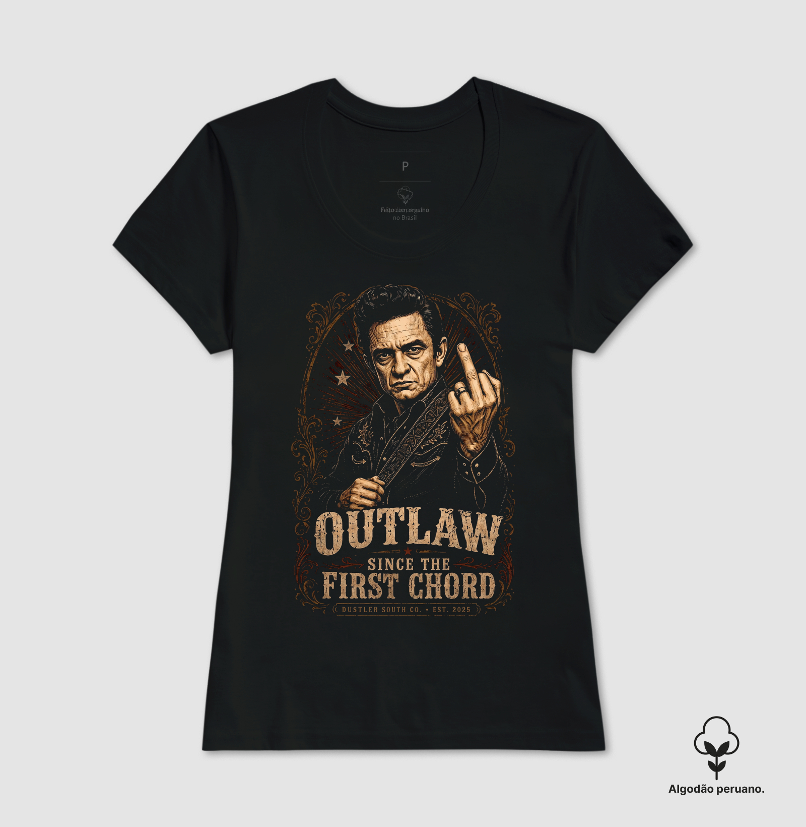 Baby Look  Country First Chord Outlaw - Johnny Cash - Imagem 2