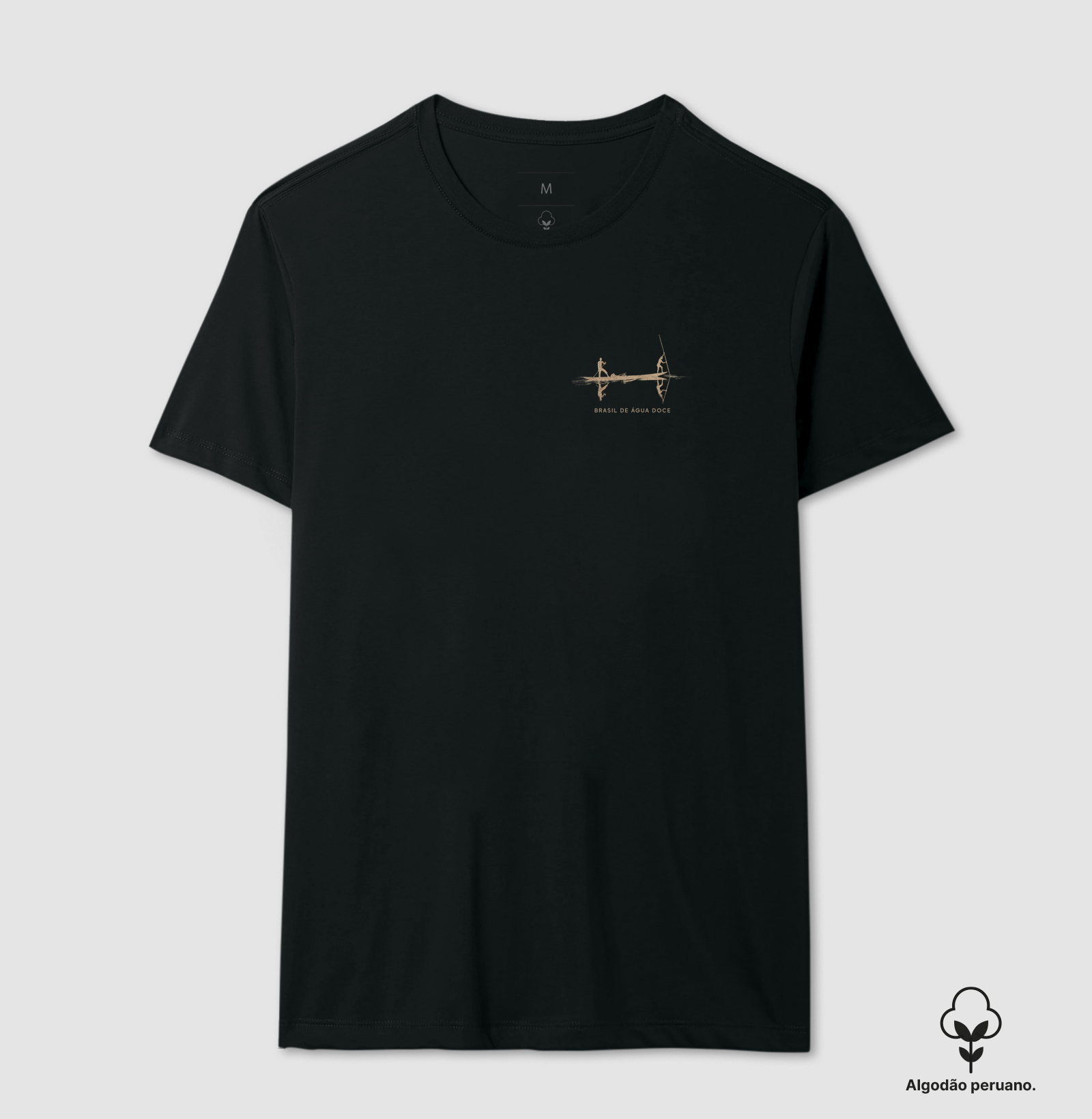 Camiseta Brasil de Água Doce Estampa Verde Natureza Unissex - Imagem 4