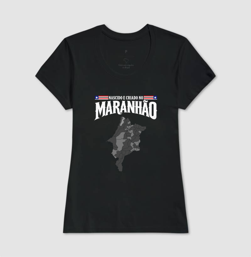 Camiseta Nascido e Criado no Maranhão (premium) - Imagem 3