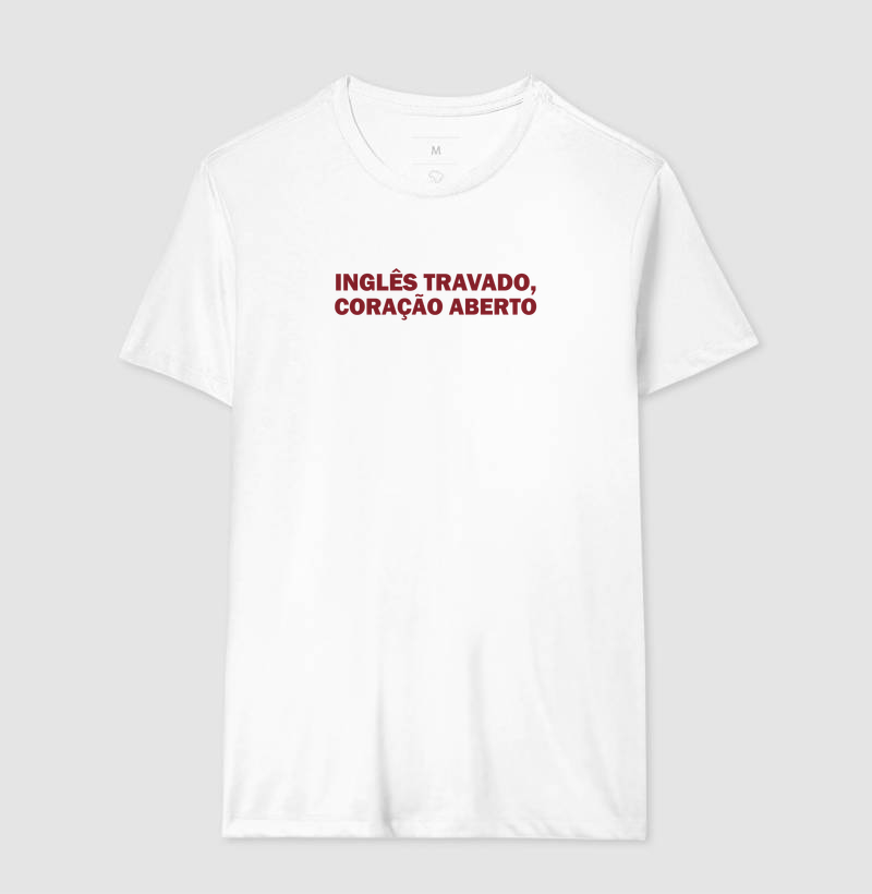 Camiseta Inglês Travado, Coração Aberto - Imagem 4