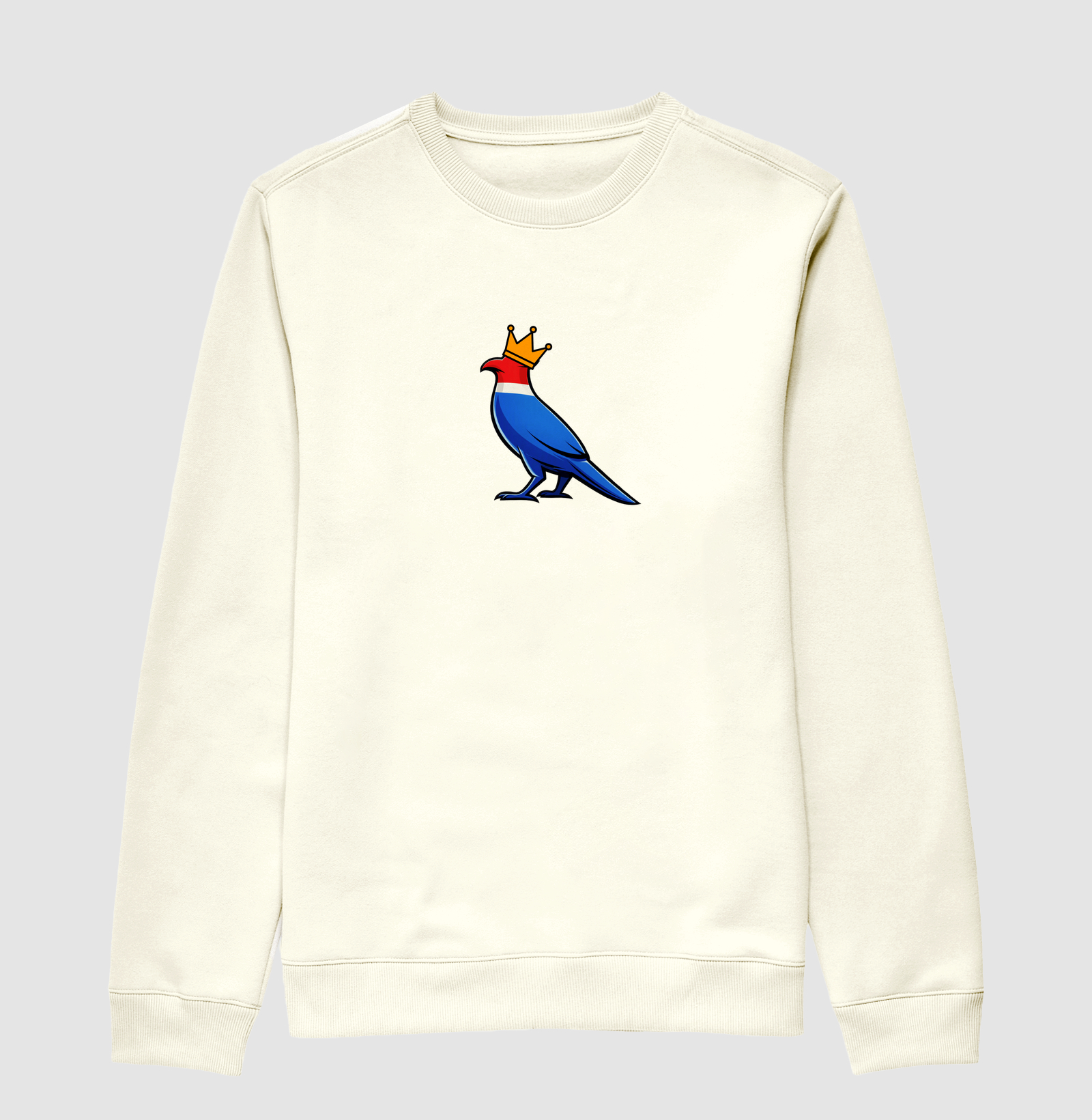 👑 O Carcará colocou sua coroa!  Mais que uma estampa, é um grito de orgulho nordestino. O Rei do Sertão surge com suas cores vibrantes — vermelho, branco e azul — representando a força, coragem e resistência de um povo que nunca se curva diante das dificuldades. - Imagem 2