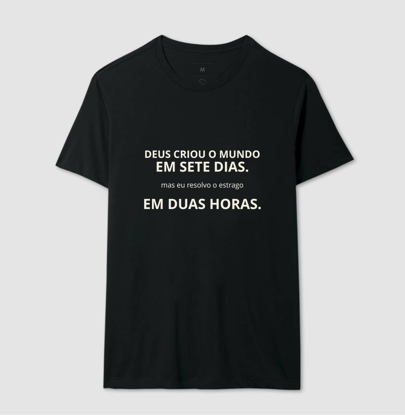 Deus criou o mundo em 2 horas offwhite - Imagem 2