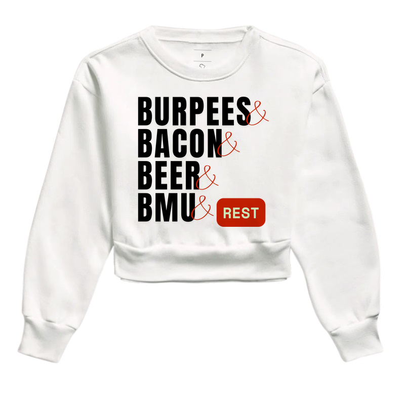 Burpees, Bacon, Beer, BMU - (Branca) - Imagem 2