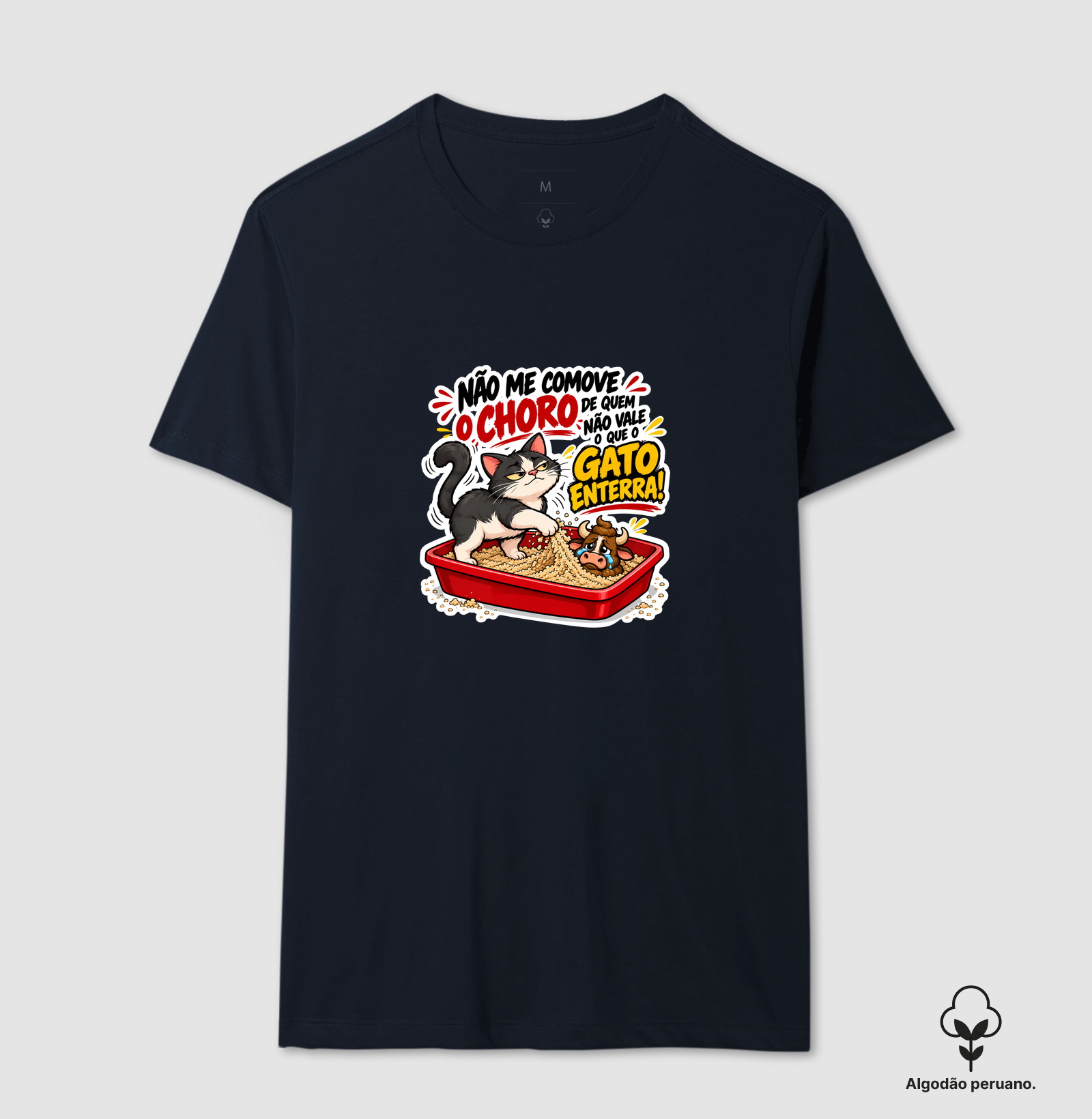Camiseta Gato Poop em Algodão - Imagem 7