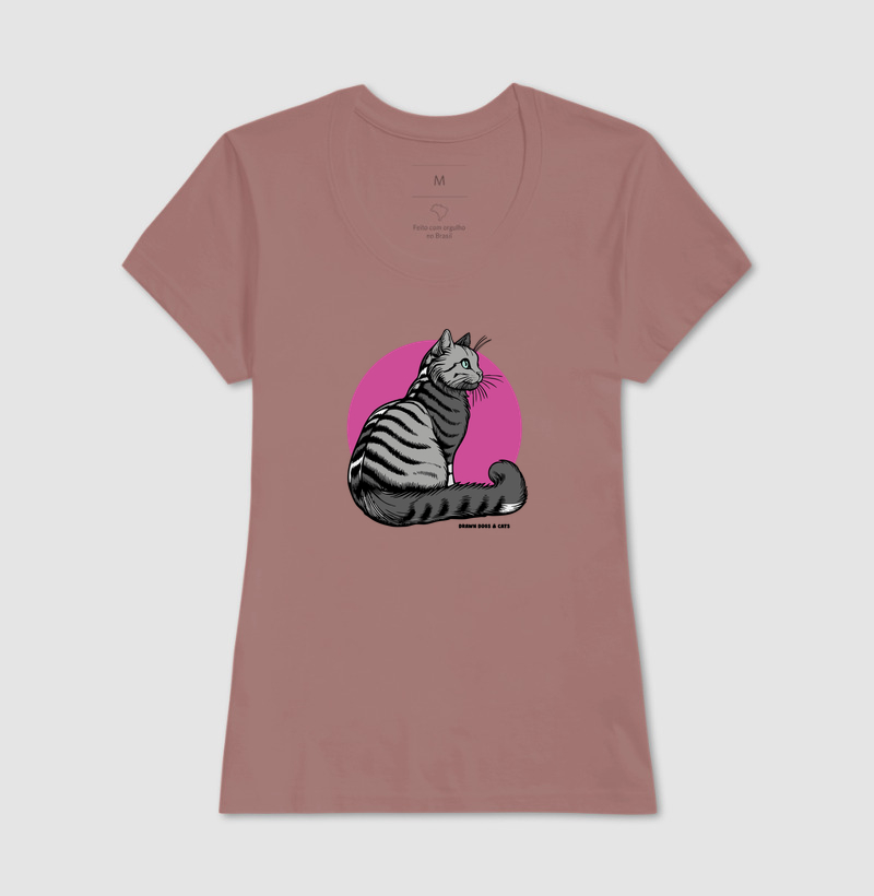 Gato cinza e fundo rosa - Imagem 18