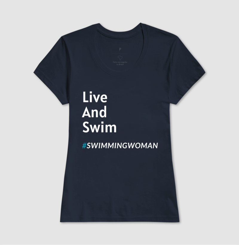 Camiseta Live And Swim  - Imagem 3
