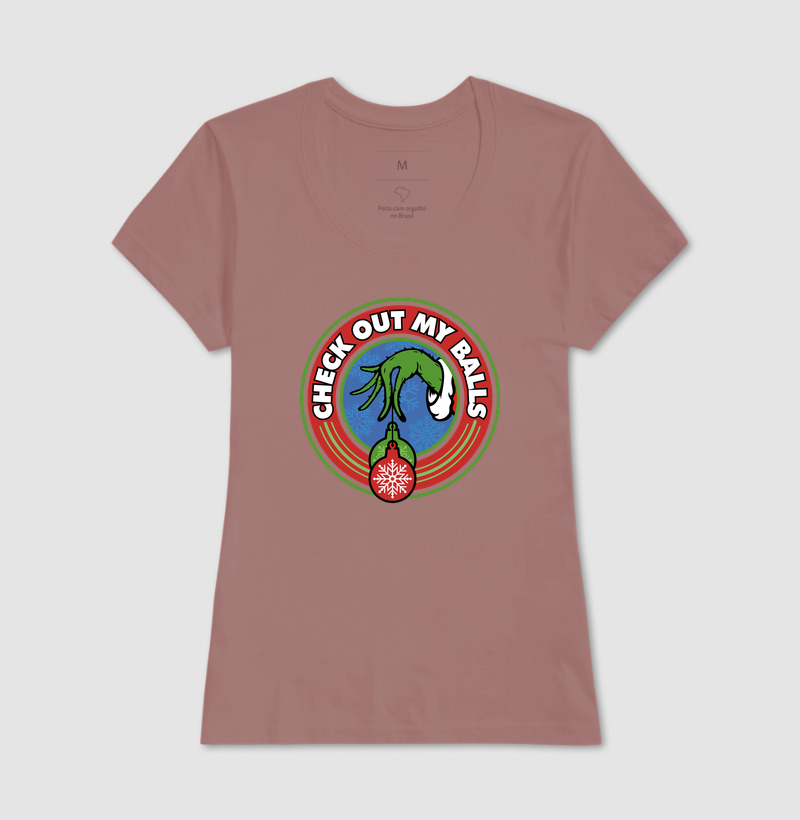 Camiseta Grinch Olha as Minhas Bolas - Imagem 17