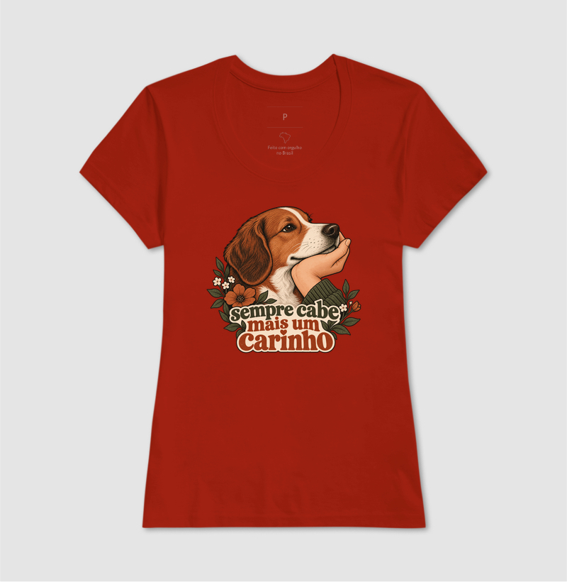 Camiseta Cachorro Carinho "sempre cabe mais um carinho" | Pelo & Pano - Imagem 11