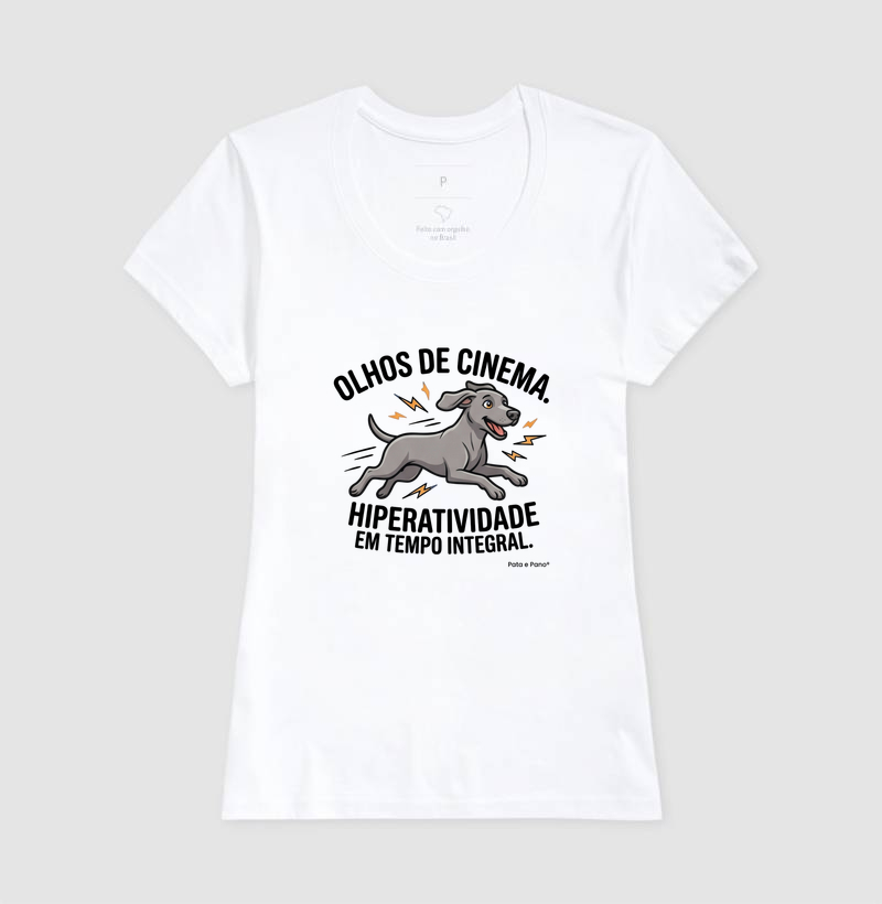 CAMISETA WEIMANARER OLHOS DE CINEMA - Imagem 5