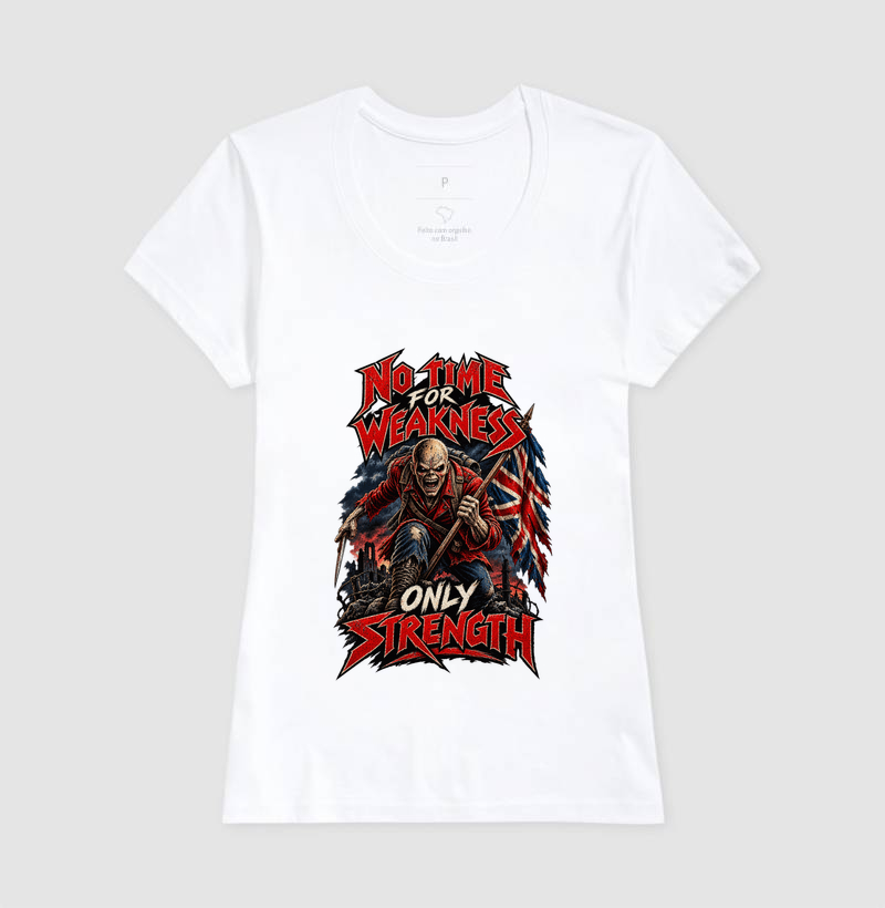 Camiseta Heavy Metal No Time for Weakness - Imagem 5