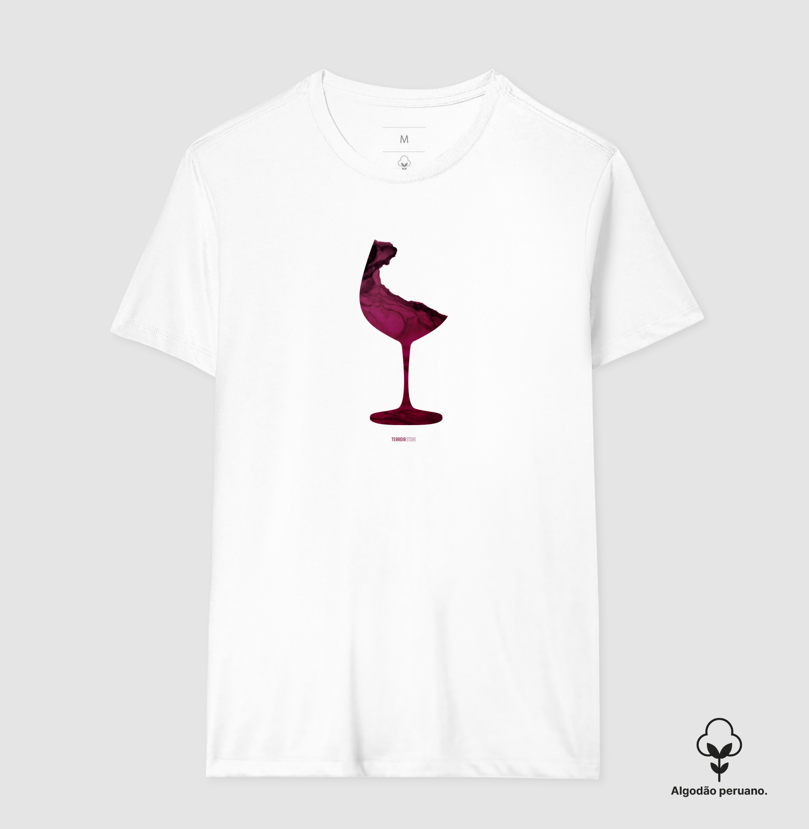 Camiseta Vinho Abstrata - Imagem 2