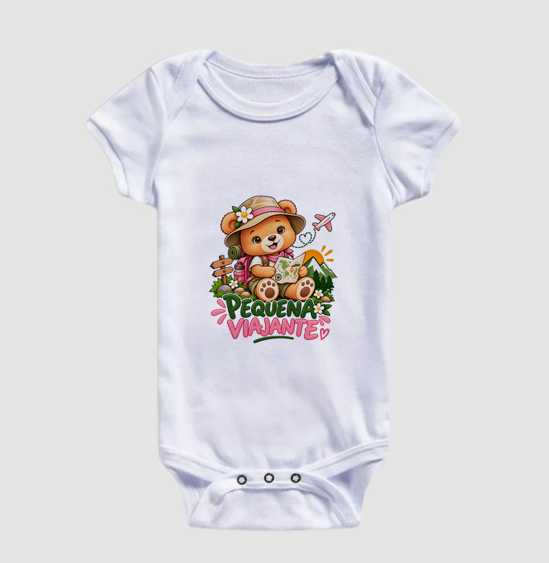 Body Infantil | Pequena Viajante - Menina  - Imagem 5