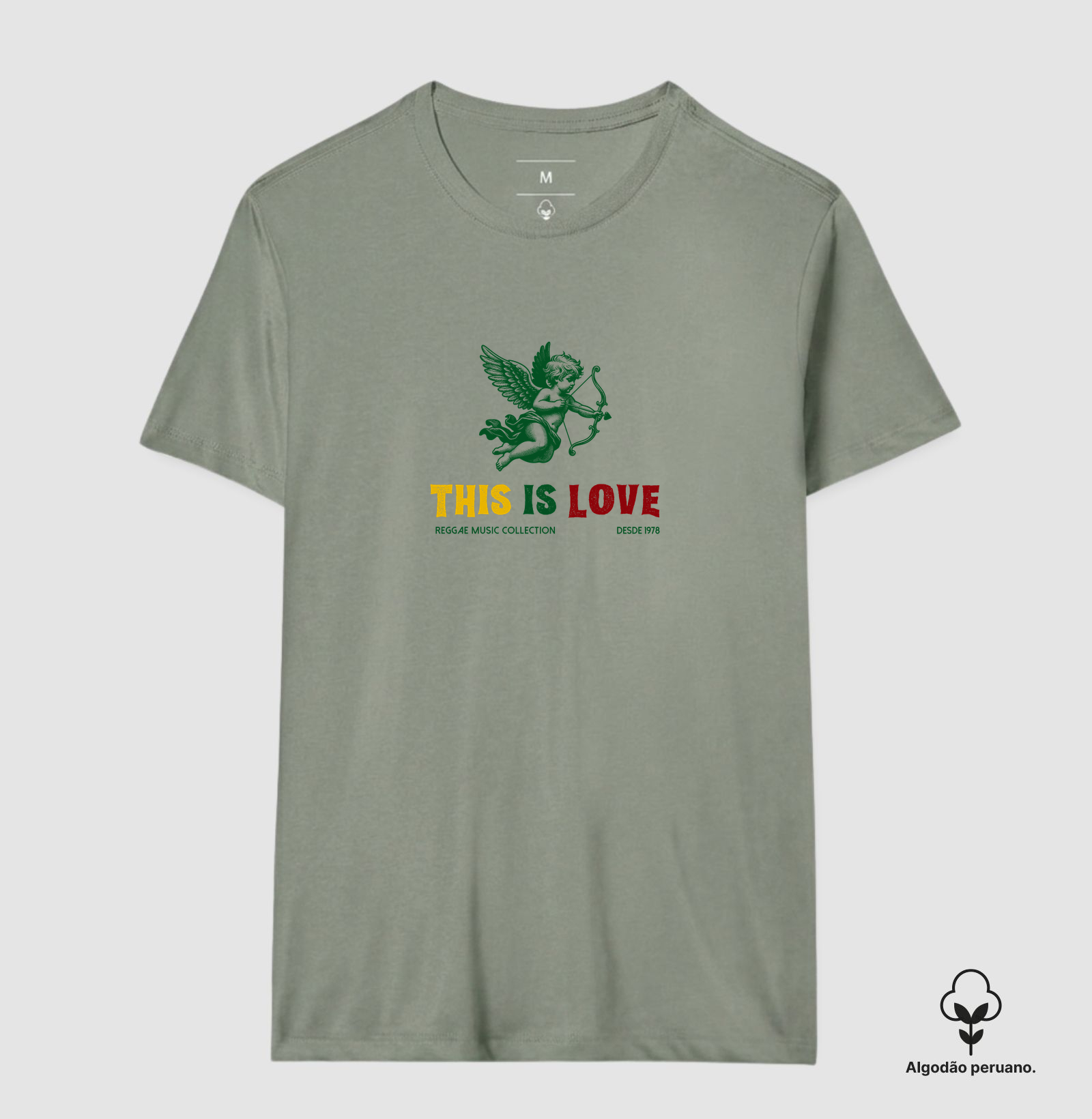 Camiseta This Is Love! Coleção Reggae.  Masculino e feminino. Algodão Peruano. - Imagem 11