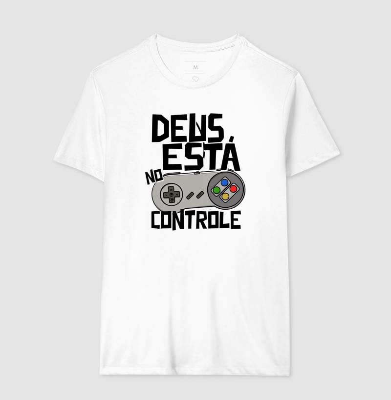 Camiseta Deus está no Controle Clássico - Imagem 2