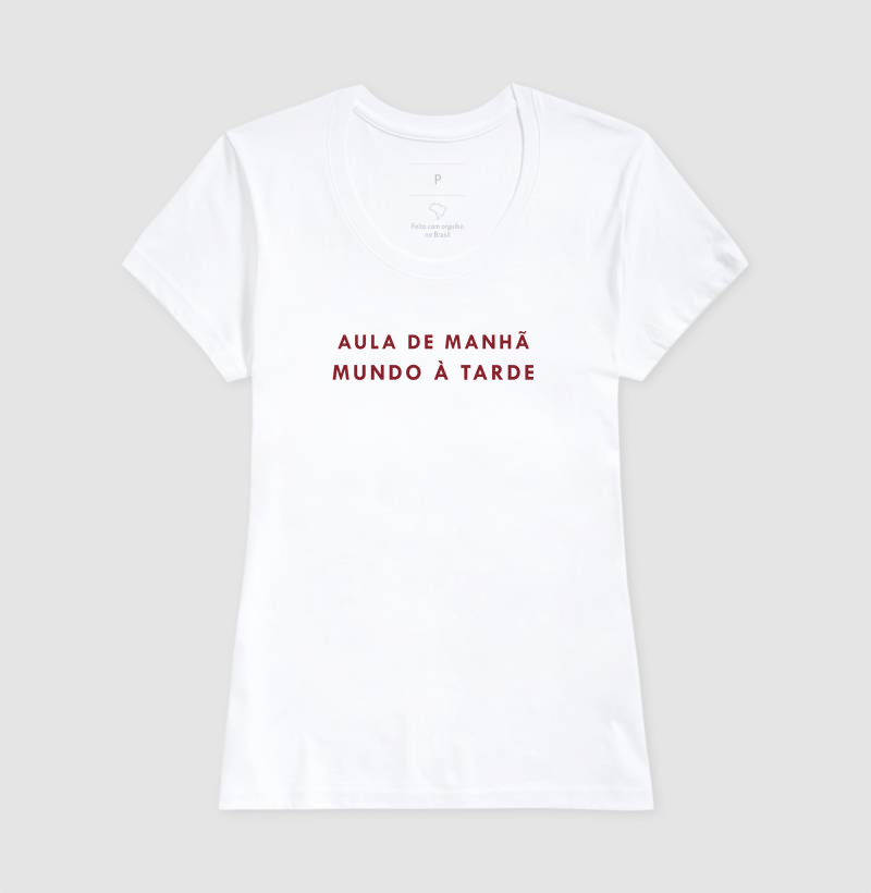 Camiseta Aula de Manhã, Mundo à Tarde - Imagem 5